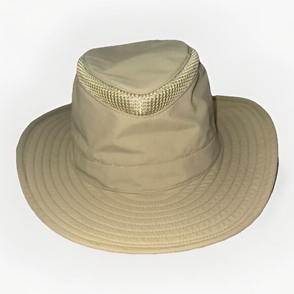 Tilley Endurables Airflo Wide Brim Sun Hat Khaki 7 1/2 – Hiking Fishing Safari - Picture 1 of 3